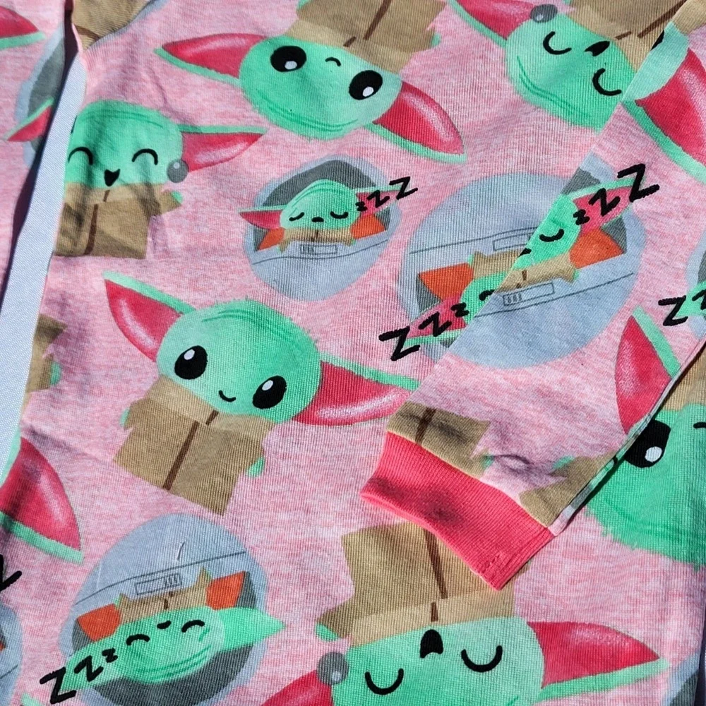 Grogu Baby Yoda‎ 2pcs Pajama Set Size 6 Girls Pink Star Wars The Mandalorian